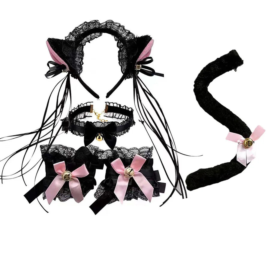 Kitten Ear Four Piece Accessory Set
