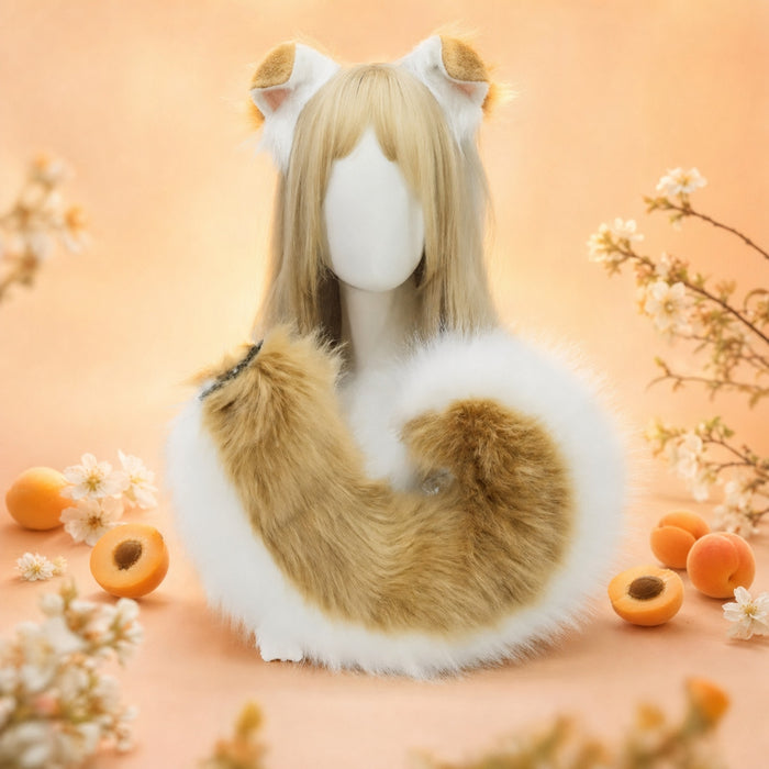 Shiba Ears and Tail Set, Shiba Gold colourway